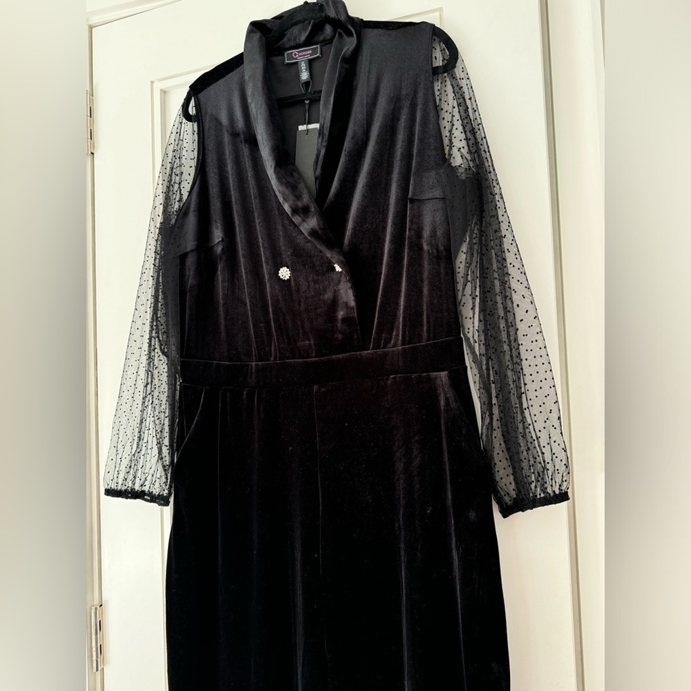NWT C Wonder by Christian Siriano Velvet Double-Breasted - Picture 3 of 4
